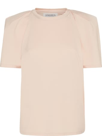 Amotea Nude Sienna Crepe Tee