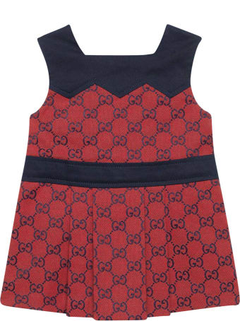 Gucci Red Tress With Logo Print