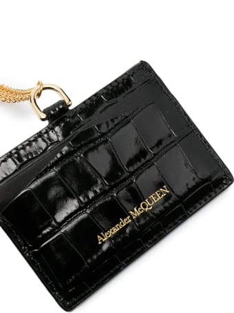 Alexander McQueen Card Holder W/chain
