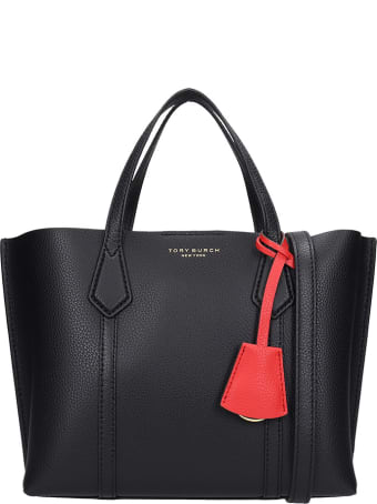 Tory Burch Perry Tote In Black Leather