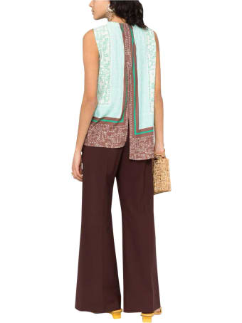 Alysi Sleeveless Asymmetrical Blouse