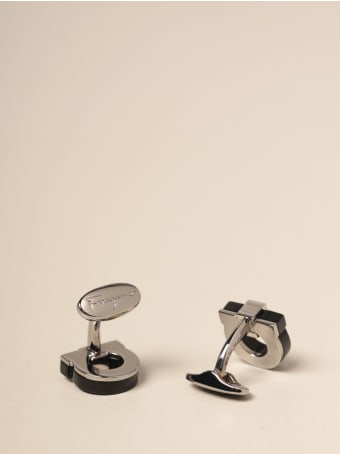 Salvatore Ferragamo Jewel Salvatore Ferragamo Gancini Cufflinks In Brass