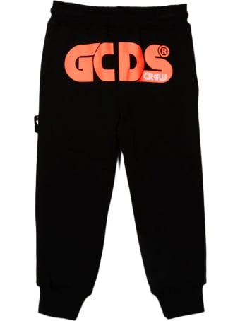 GCDS Black Cotton Track-pants