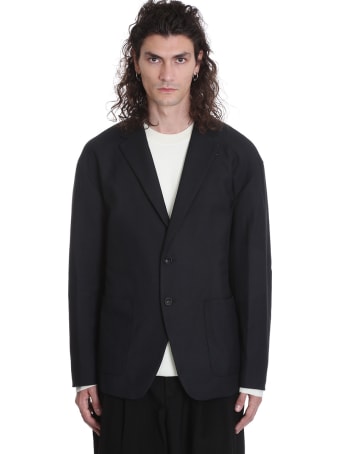 Attachment Blazer In Black Wool