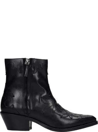The Seller Texan Ankle Boots In Black Leather
