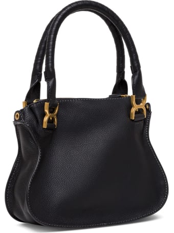 Chloé Marcie Handbag In Black Leather