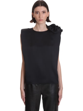 Magda Butrym Czarna Topwear In Black Silk