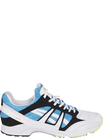 Comme des Garçons Shirt White And Blue Canvas Sneakers
