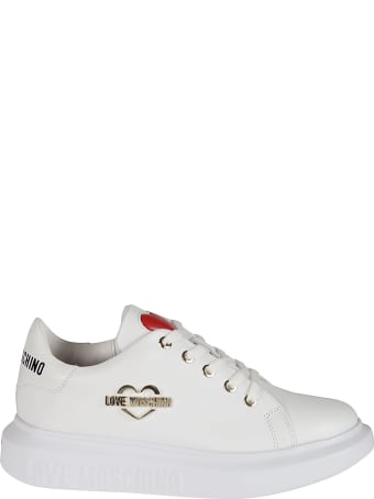 Love Moschino Logo Plaque Sneakers
