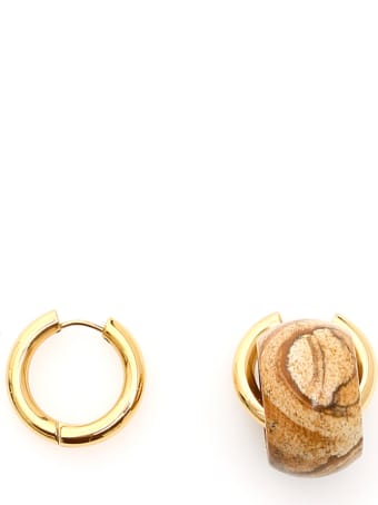 Timeless Pearly Earrings With Diaspore Pendant