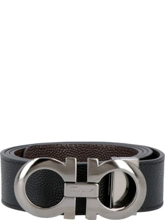 Salvatore Ferragamo Gancini Reversible Leather Belt