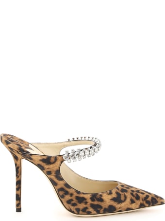Jimmy Choo Bing 100 Mules With Crystals