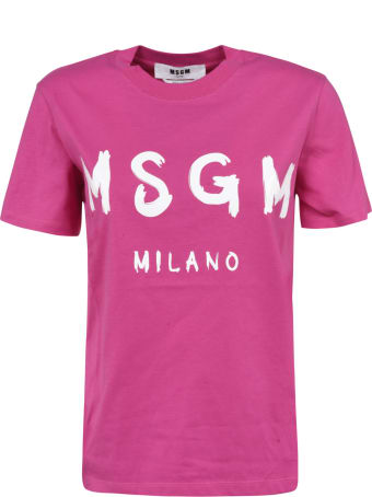 MSGM Milano Logo Print T-shirt