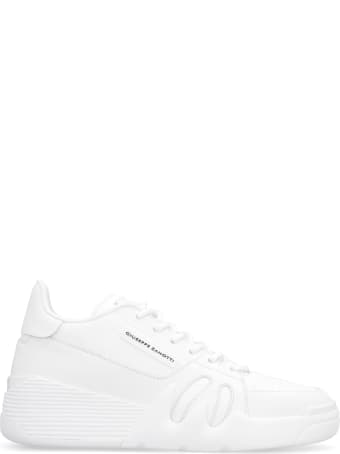 Giuseppe Zanotti Talon Logo Detail Leather Sneakers