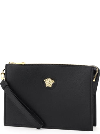 Versace Medusa Leather Pouch