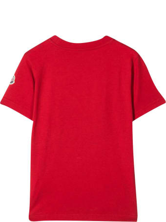 Moncler Red T-shirt With Print