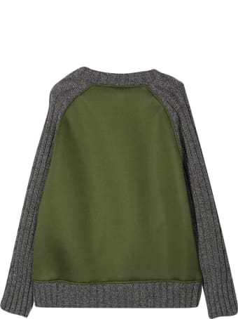 Fendi Gray And Green Sweatshirt