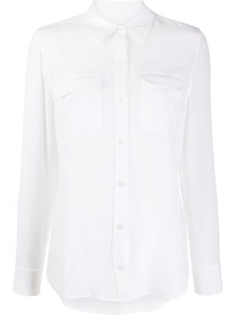 Equipment White Silk Shirt