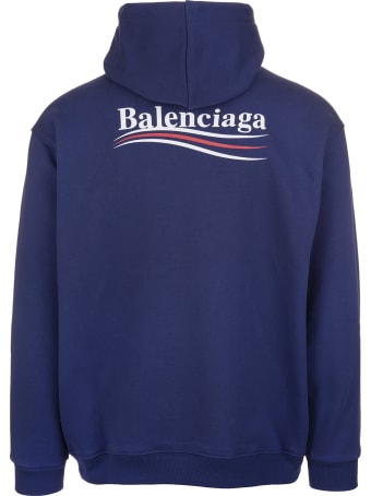 Balenciaga Man Blue Political Campaign Hoodie