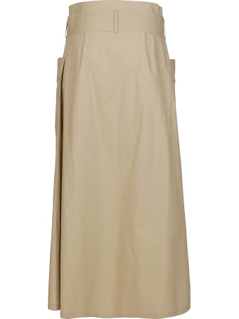 Parosh Beige Canyon Cotton Skirt