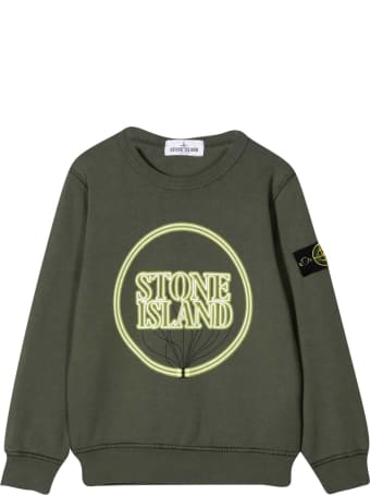 Stone Island Junior Green Sweatshirt