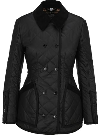 Burberry London Diamond Quilted Waxed Cotton Jacket