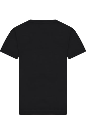 Givenchy Black T-shirt For Kids With Logo