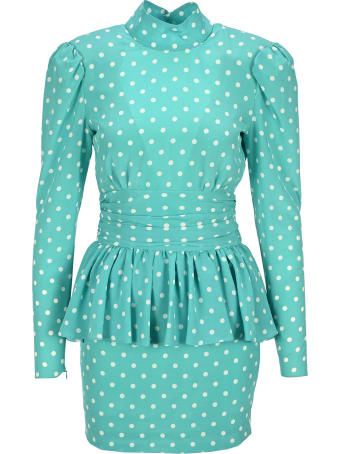 Alessandra Rich Polka-dot Dress