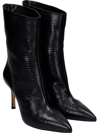 The Seller High Heels Ankle Boots In Black Leather