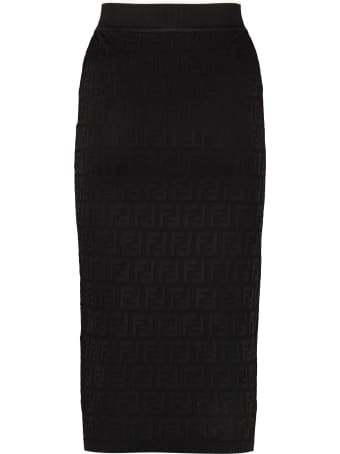 Fendi Jacquard Knit Skirt