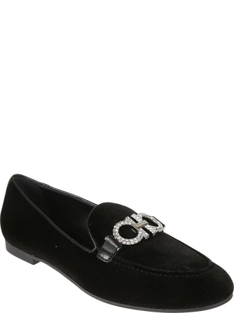Salvatore Ferragamo Embellished Logo Loafers