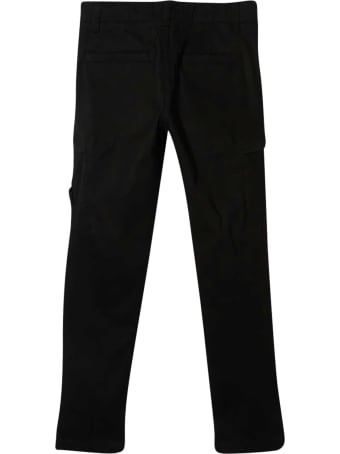 Stone Island Junior Stone Island Black Trousers