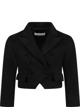 Le Gemelline by Feleppa Black Jacket For Girl