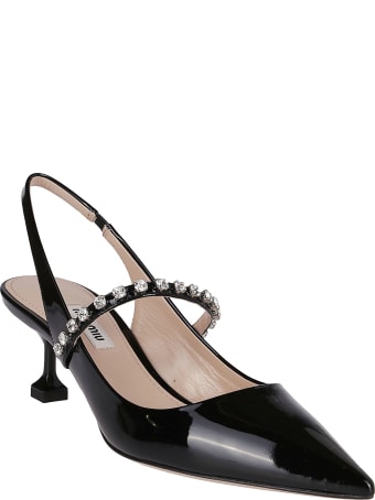 Miu Miu Black Patent-leather Pumps