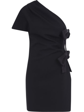 Saint Laurent Single-shoulder Bow Dress