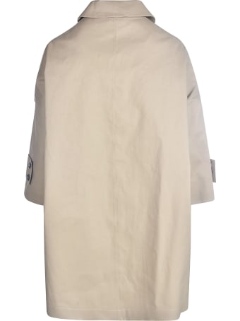 Mackintosh Single-breasted Cropped Sleeve Coat