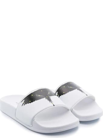 Marcelo Burlon Slippers With Wings Print