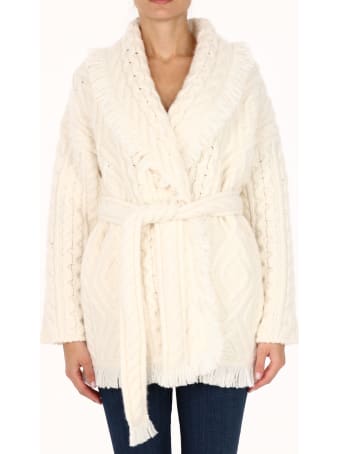 Alanui Lapponia Cardigan White