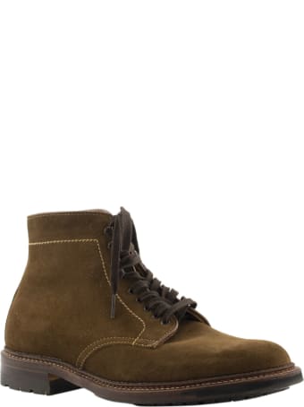 Alden Plain Toe Boot Snuff Suede 4511hc