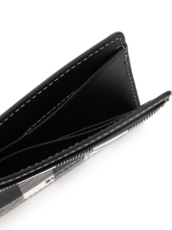Burberry Kier Tartan E-canvas Card Holder