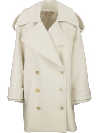 Marni Double-breasted Wool Felt Coat