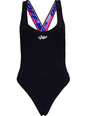 Off-White Swimsuit With Logo Pint