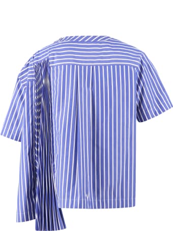 Sacai Striped Cotton T-shirt