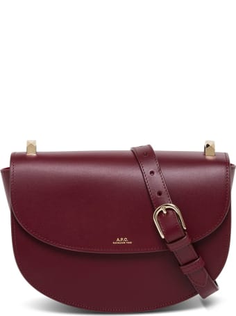 A.P.C. Sace Demi-lune Leather Crossbody Bag