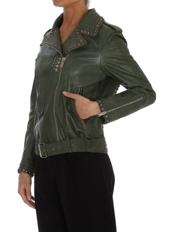 Golden Goose Golden Studs Chiodo Leather Jacket