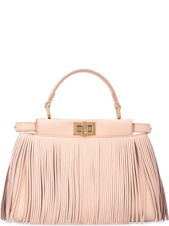 Fendi Peekaboo Icon Fringed Leather Handbag