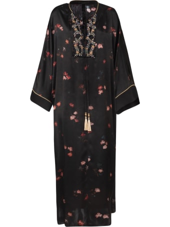 Max Mara Pianoforte Floral Print Long Dress