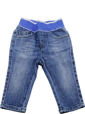 Emporio Armani Denim Jeans Trousers With Elasticated Waist