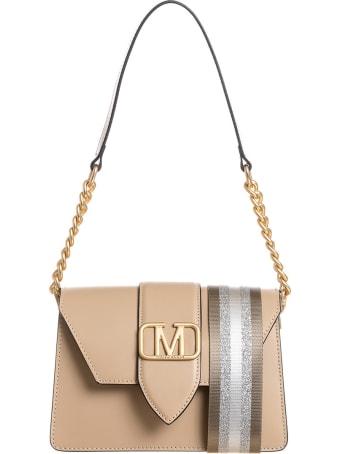 Marc Ellis Kourtney Shoulder Bag In Beige Leather