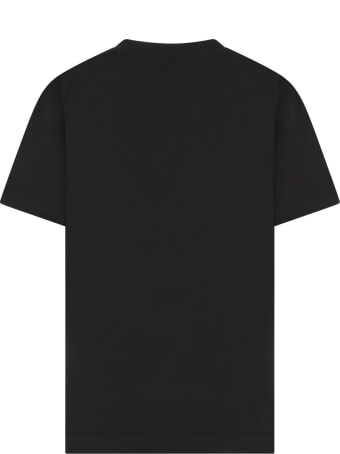 Jeremy Scott Black T-shirt For Kids With Black Logo